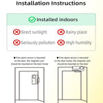 Allarme di sicurezza anti-ingresso con sensore magnetico per porta con codice segreto (KK-1255)