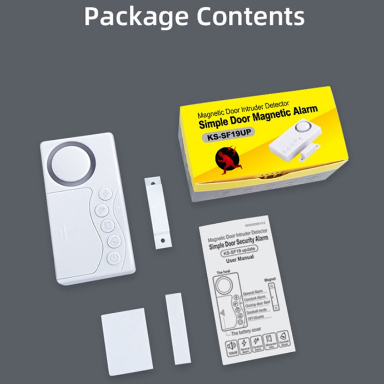Allarme di sicurezza anti-ingresso con sensore magnetico per porta con codice segreto (KK-1255)