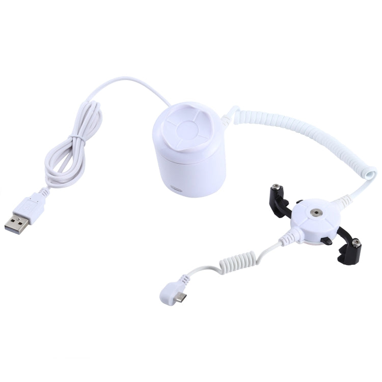 Espositore cilindrico antifurto con ricarica Micro-USB