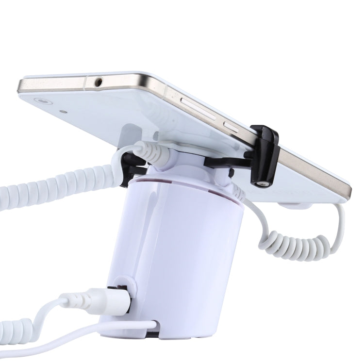 Espositore cilindrico antifurto con ricarica Micro-USB