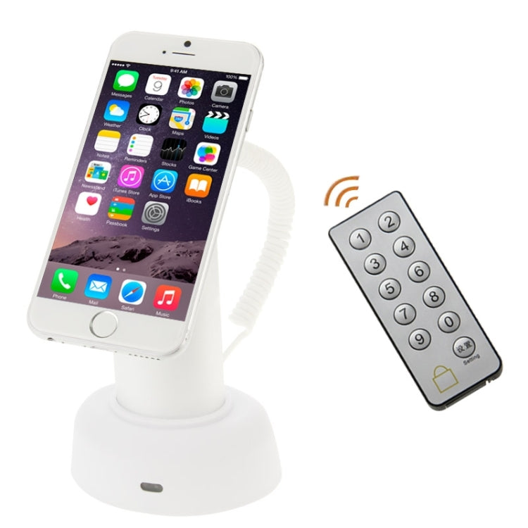 Supporto per display di ricarica con allarme di sicurezza antifurto per telefono cellulare