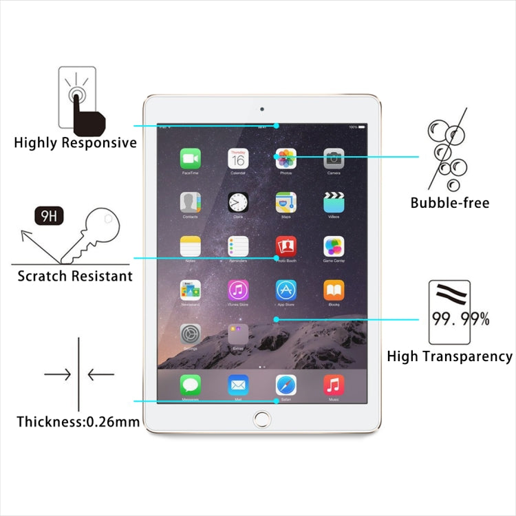 Pellicola vetro temperato 9H per iPad mini 4