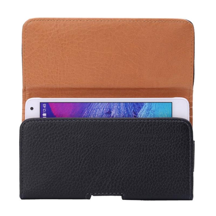 Marsupio 5,5 pollici con texture litchi per Huawei e Sony