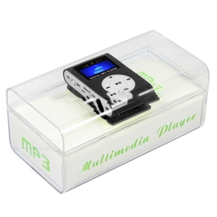 Lettore MP3 con slot per scheda TF/Micro SD con schermo LCD, clip in metallo, with LCD Screen