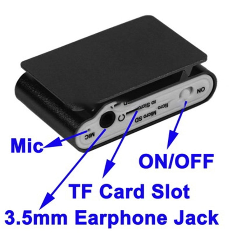 Lettore MP3 con slot per scheda TF/Micro SD con schermo LCD, clip in metallo, with LCD Screen