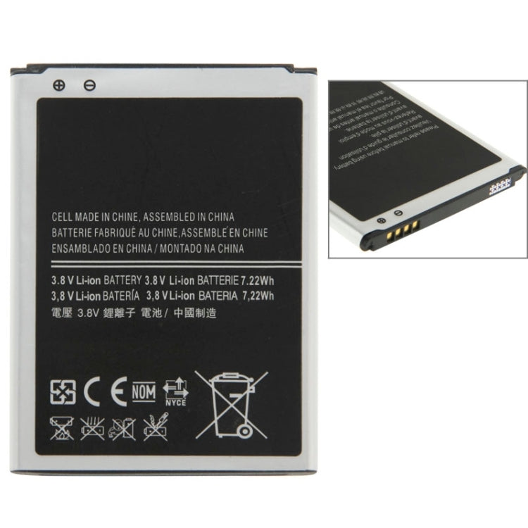 Batteria ricaricabile agli ioni di litio da 1900 mAh per Galaxy S4 mini / i9195, Neutral 1900mAh