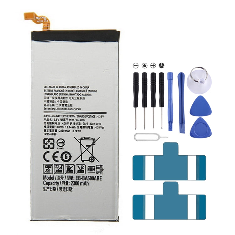 Per Galaxy A5 (2015) batteria ricaricabile agli ioni di litio da 2300 mAh, For Galaxy A5 / A500F