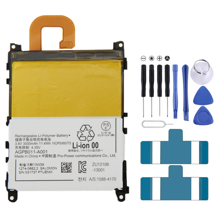 Per Sony Xperia Z1 / L39h Batteria ricaricabile ai polimeri di litio da 3,8 V 3000 mAh, For Sony Xperia Z1 / L39h