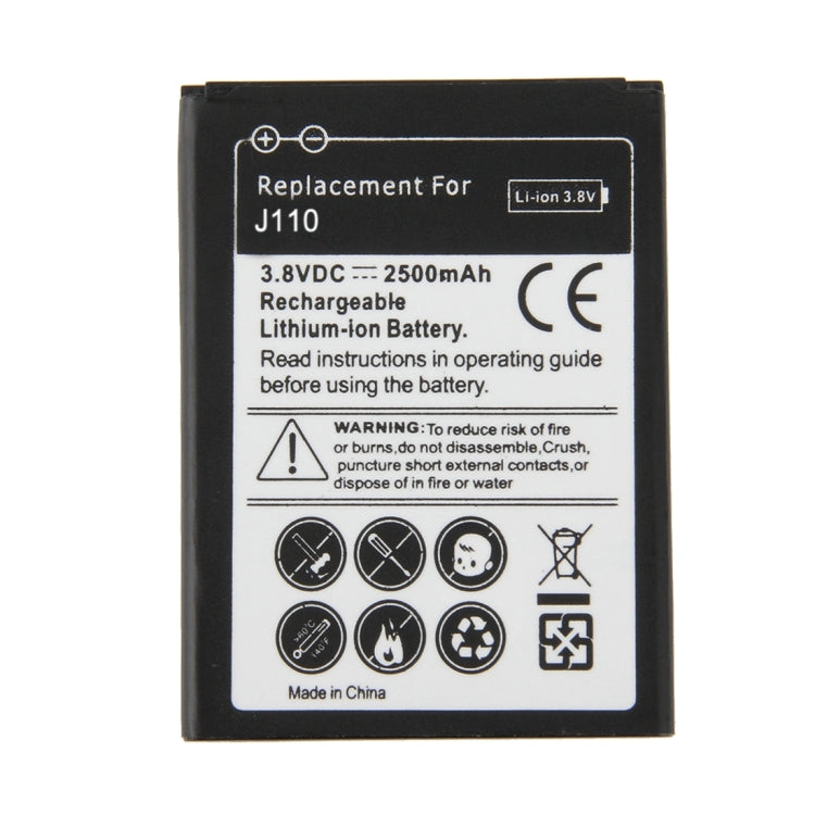 Per Galaxy J1 Ace / J110 Batteria ricaricabile agli ioni di litio da 2500 mAh (nera), Neutral 2500mAh