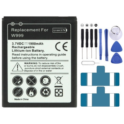 1900mAh Replacement Battery for Samsung W999, For Galaxy W999