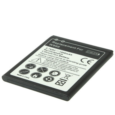 Batteria sostitutiva da 1900 mAh per Samsung W999, For Galaxy W999