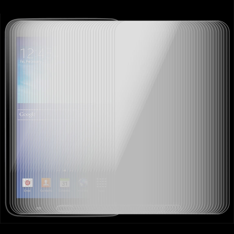 100 PZ 0,4mm 9H+ Durezza superficiale 2.5D Pellicola in vetro temperato antideflagrante per Galaxy Tab 3 Lite T110 / T111 / T113, For T110