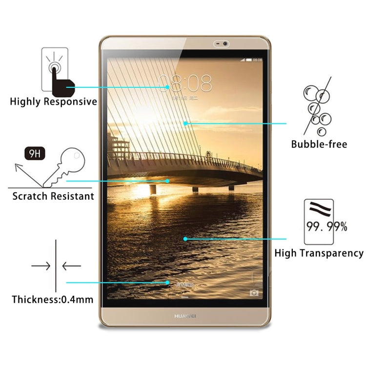 Pellicola vetro temperato 9H per Huawei MediaPad M2 8.0