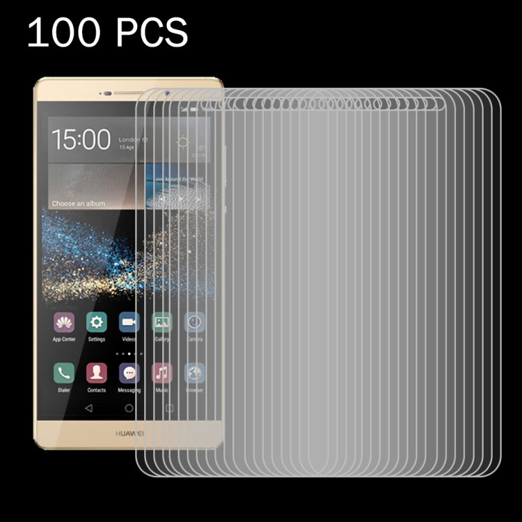 100 PZ per Huawei P8 0,26mm 9H Durezza superficiale 2.5D Pellicola per schermo in vetro temperato antideflagrante, 100pcs