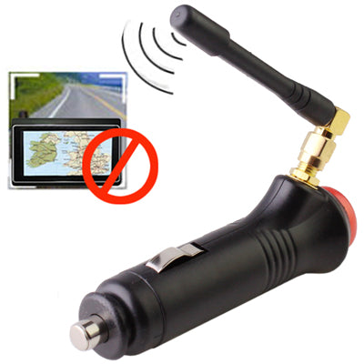 Jammer portatile del segnale GPS per auto con interruttore (copertura: 0,5 ~ 15 metri), Cigarette Lighter 0.5~15m