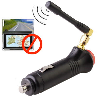 Jammer portatile del segnale GPS per auto con interruttore (copertura: 0,5 ~ 15 metri), Cigarette Lighter 0.5~15m