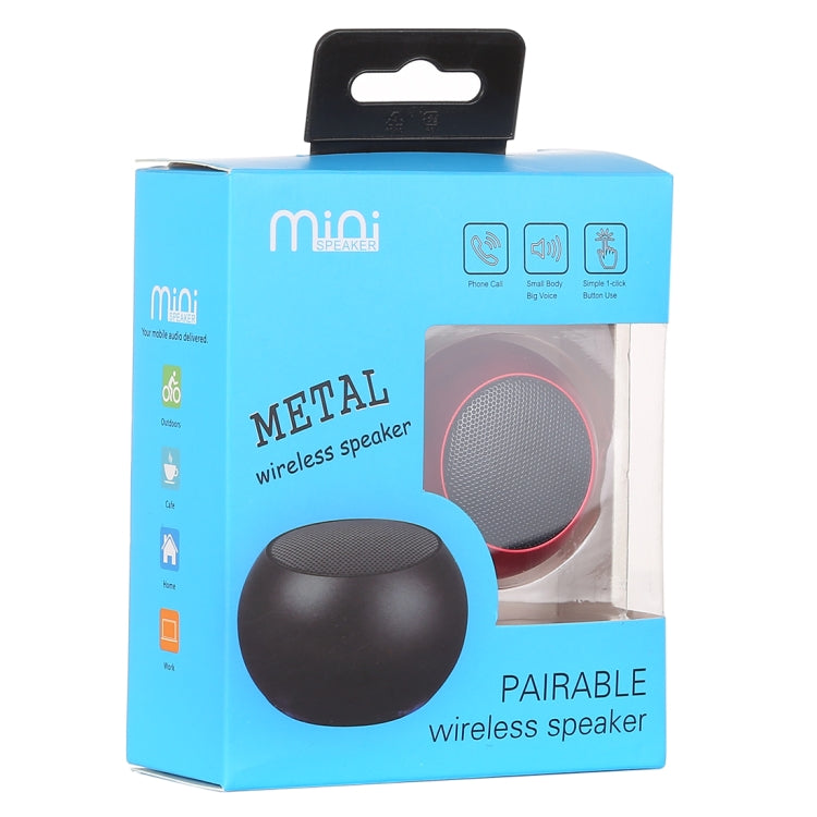 Mini altoparlante Bluetooth wireless in metallo, vivavoce, indicatore LED