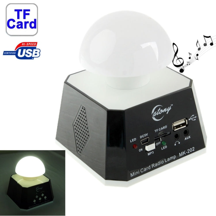 CT-0019 Altoparlante con luci LED multiple con radio FM, supporto scheda TF