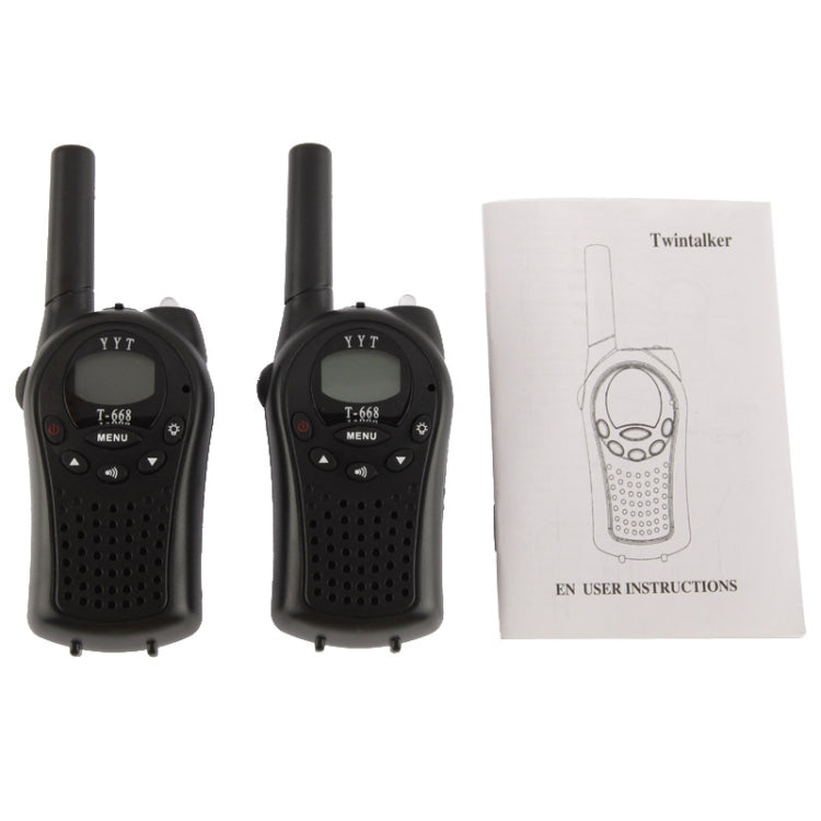 Set walkie-talkie T-668 400-470 MHz da 1,0 pollici LCD 8/20/22 canali