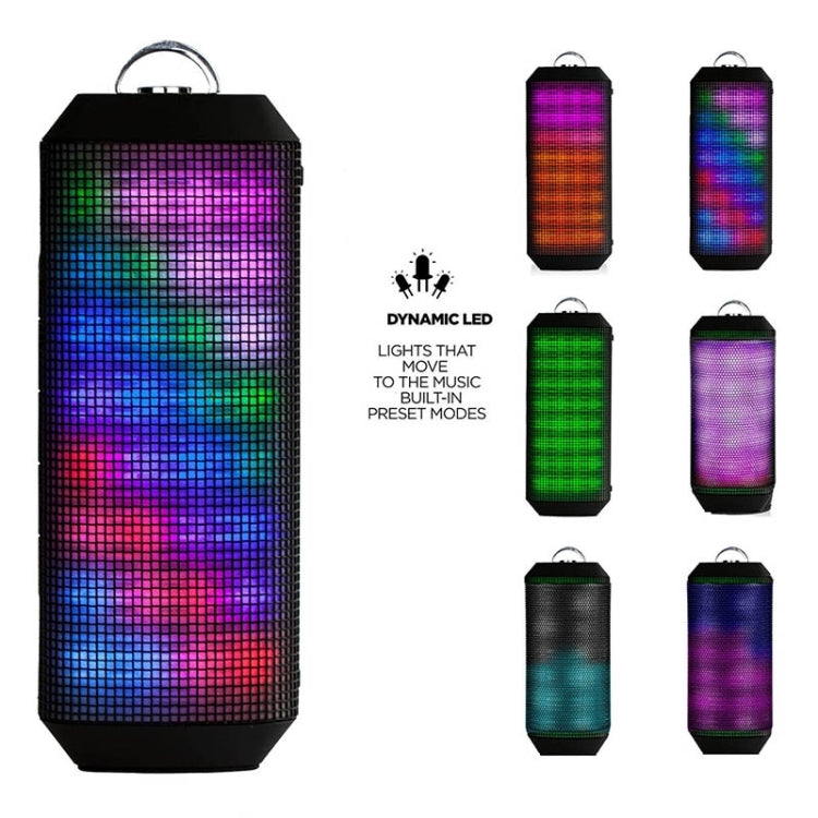 YM-339 Altoparlante Bluetooth 2 x 5 W con luci LED, supporto scheda TF