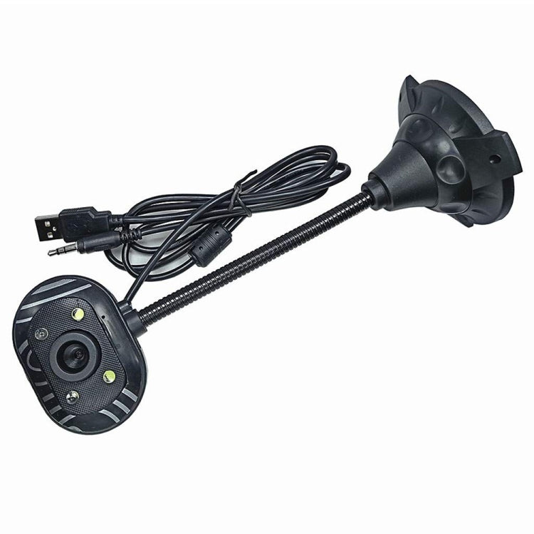 Fotocamera per PC/Webcam USB 2.0 senza driver da 5 megapixel con microfono e 4 luci LED, lunghezza cavo: 1,1 m