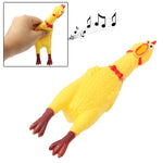 Giocattolo interessante da 17 cm, regalo spremuto per alleviare lo stress con gallina urlante e pollo stridulo, 17cm