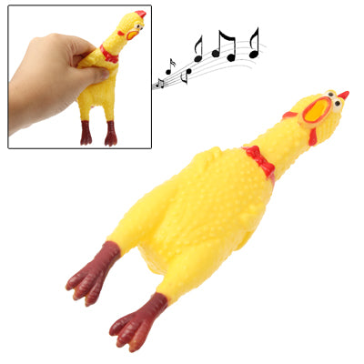 Giocattolo interessante da 17 cm, regalo spremuto per alleviare lo stress con gallina urlante e pollo stridulo, 17cm