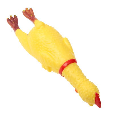 Giocattolo interessante da 17 cm, regalo spremuto per alleviare lo stress con gallina urlante e pollo stridulo, 17cm