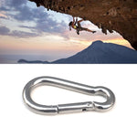 Moschettone in acciaio inossidabile M7 Gancio a molla Multi-utensile per alpinismo Fibbia per gancio da campeggio Corda per gancio, diametro interno: 6,84 mm, M7