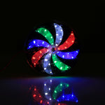 40 LED SMD 2835 Mulino a vento modificato per moto Luce colorata Ruota di fuoco Luce Styling Lampada per atmosfera flash, Diametro: 10 cm, DC 12V, Diameter: 10cm
