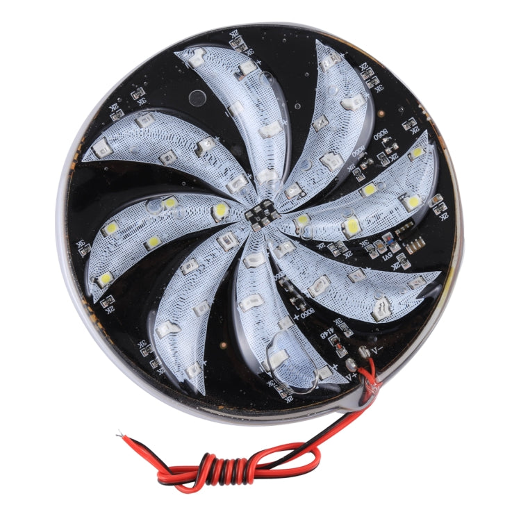 40 LED SMD 2835 Mulino a vento modificato per moto Luce colorata Ruota di fuoco Luce Styling Lampada per atmosfera flash, Diametro: 10 cm, DC 12V, Diameter: 10cm