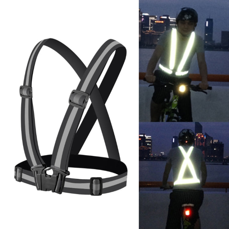 Gilet di sicurezza riflettente flessibile per corsa notturna