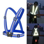 Gilet di sicurezza riflettente flessibile per corsa notturna