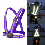 Gilet di sicurezza riflettente flessibile per corsa notturna