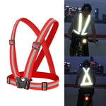 Gilet di sicurezza riflettente flessibile per corsa notturna