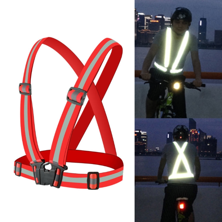 Gilet di sicurezza riflettente flessibile per corsa notturna