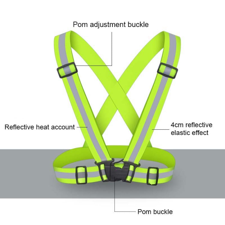 Gilet di sicurezza riflettente flessibile per corsa notturna