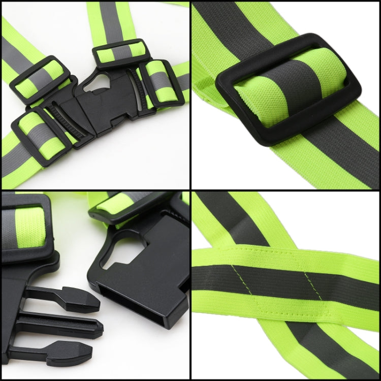 Gilet di sicurezza riflettente flessibile per corsa notturna
