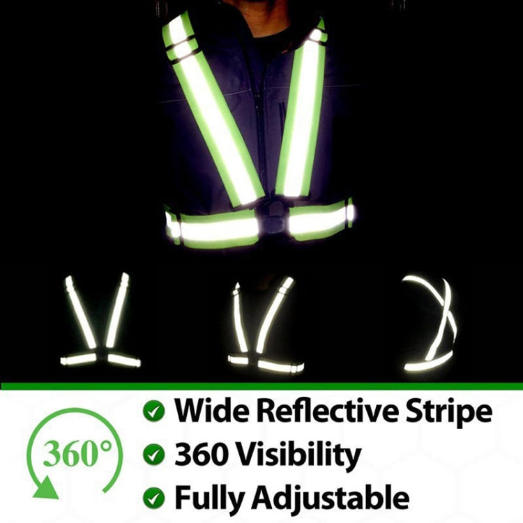 Gilet di sicurezza riflettente flessibile per corsa notturna