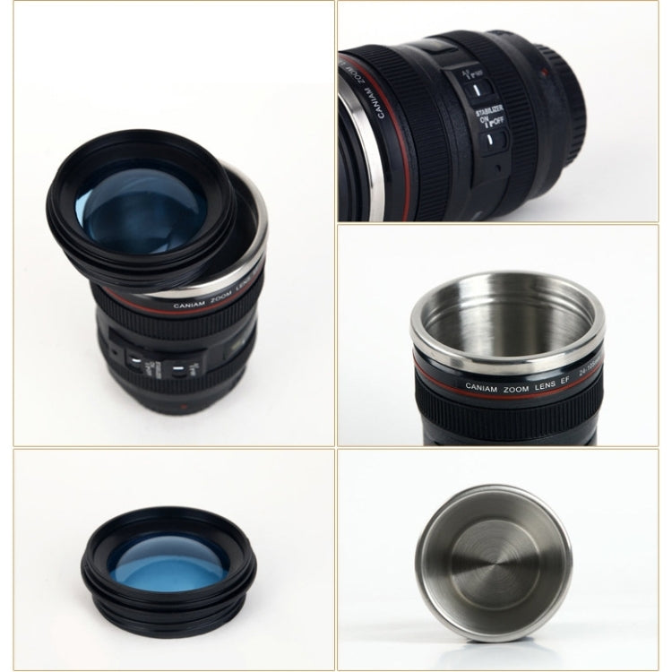 Tazza con obiettivo per fotocamera da 400 ml Tazza con filtro Caniam EF 24-105 mm F4 per caffè, latte e acqua come regalo, 400ML, Camera Lens Cup