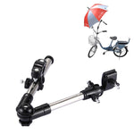 Supporto per staffa per ombrello da ciclismo universale pieghevole regolabile in acciaio inossidabile Supporto per montaggio ad angolo regolabile per bici da moto