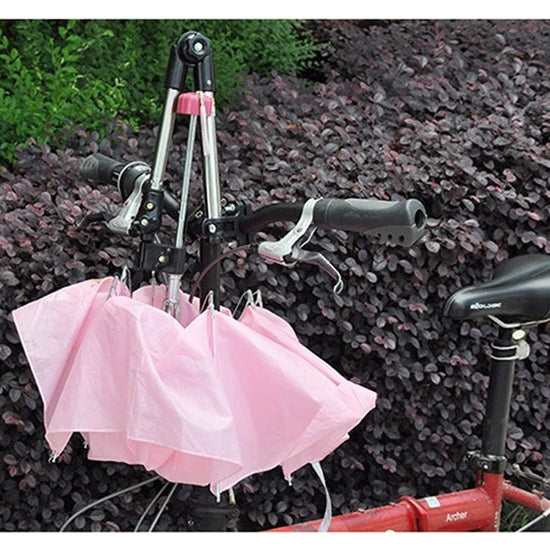 Supporto per staffa per ombrello da ciclismo universale pieghevole regolabile in acciaio inossidabile Supporto per montaggio ad angolo regolabile per bici da moto