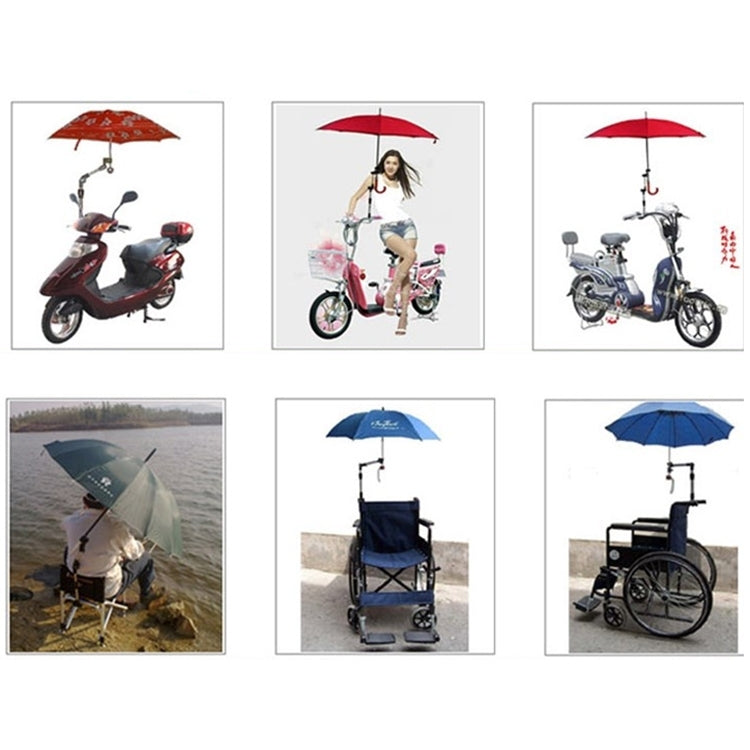 Supporto per staffa per ombrello da ciclismo universale pieghevole regolabile in acciaio inossidabile Supporto per montaggio ad angolo regolabile per bici da moto