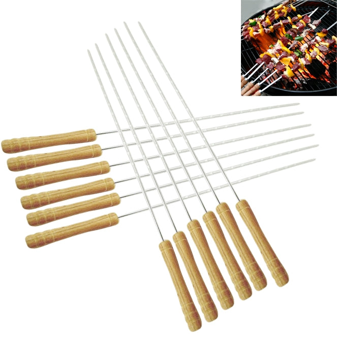 12 aghi per barbecue da campeggio all'aperto, lunghezza: 30 cm