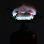 Fornello a gas da campeggio con bruciatore a gas da picnic all'aperto versato portatile, Portable Spilt