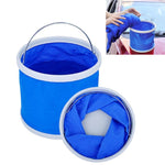 Secchio pieghevole multifunzionale da 9 litri per lavaggio auto/pesca/stoccaggio, consegna colore casuale, Foldable Bucket