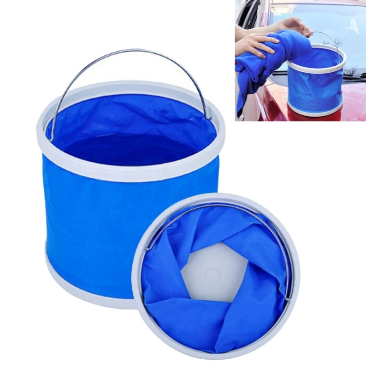 Secchio pieghevole multifunzionale da 9 litri per lavaggio auto/pesca/stoccaggio, consegna colore casuale, Foldable Bucket