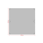 Telo da tetto per tenda da spiaggia per picnic in tessuto Oxford impermeabile 420D Oxford (dimensioni: 215x215 cm), 215x215cm Amry Green, 215x215cm Grey, 215x215cm Blue, 215x215cm Orange