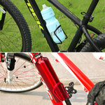 Supporto per staffa portabottiglie per portaborraccia portatile per tazza d'acqua per bici, Red, Black, Blue, Gold, Silver