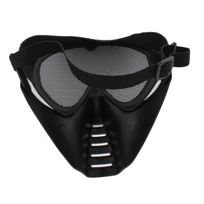 Maschera di protezione integrale in plastica con occhiali in rete per giochi di paintball softair di sopravvivenza all'aperto, Face Guard